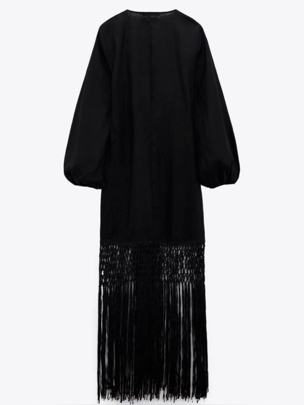 Zara | Fringed Linen Dress Limited Edition | Size S | NWT - Picture 10 of 14